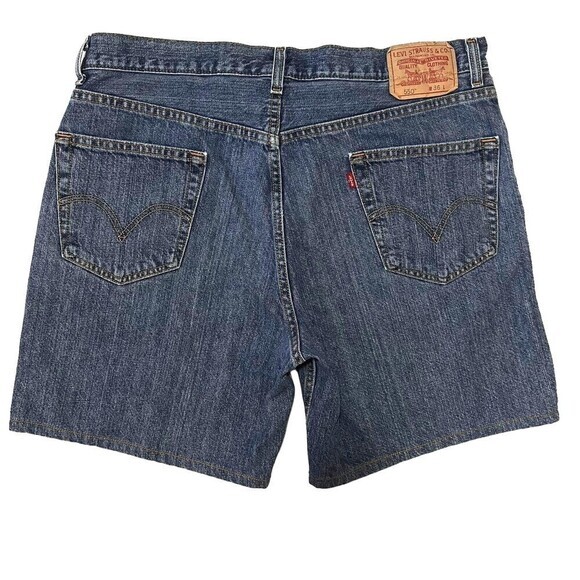 LEVI STRAUSS & Co Men's 550 Relaxed Fit Shorts Sz 36 Made in Mexico Five Pockets - Picture 7 of 16